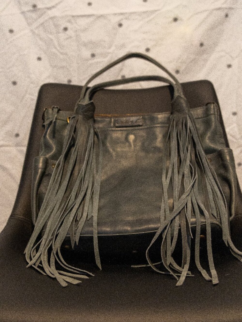 Slate Grey Leather Nena & Co The Perfect Bag - Medium (MTPB)